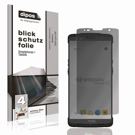 Blickschutzfolie von dipos passend f�r Newland SD55 Lynx UHF, pr�ziser Zuschnitt und blasenfrei montiert