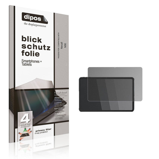 Blickschutzfolie von dipos passend für Nexall N90, präziser Zuschnitt und blasenfrei montiert