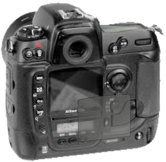 Blickschutzfolie von dipos passend für Nikon D2Hs, präziser Zuschnitt und blasenfrei montiert