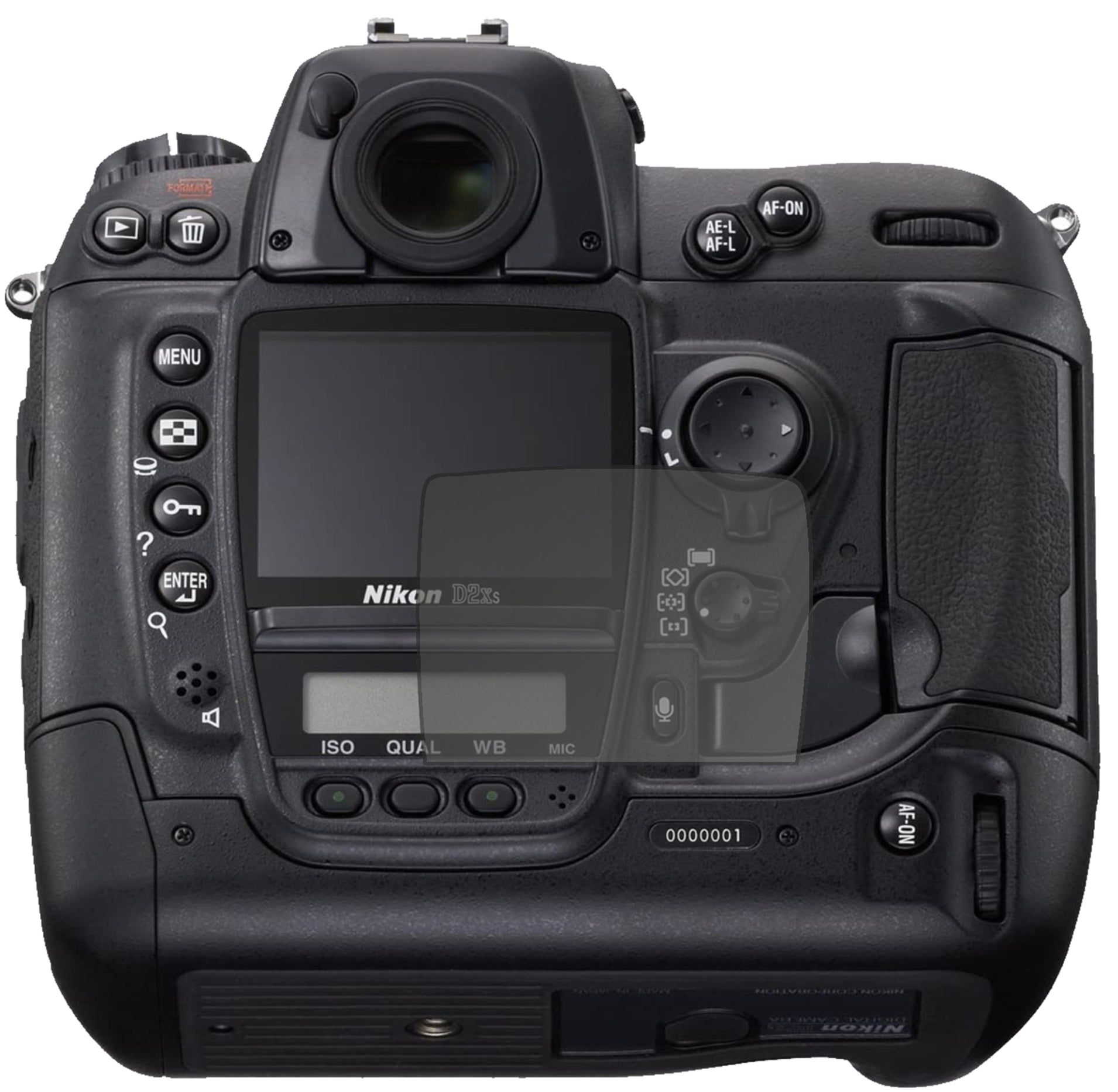 Blickschutzfolie von dipos passend für Nikon D2X, präziser Zuschnitt und blasenfrei montiert