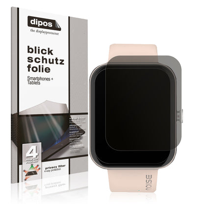 Blickschutzfolie von dipos passend für Noise Colorfit Pulse Grand, präziser Zuschnitt und blasenfrei montiert