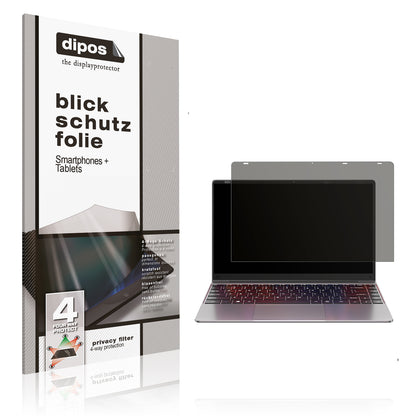 Blickschutzfolie von dipos passend für Notodd N200 14 Zoll, präziser Zuschnitt und blasenfrei montiert
