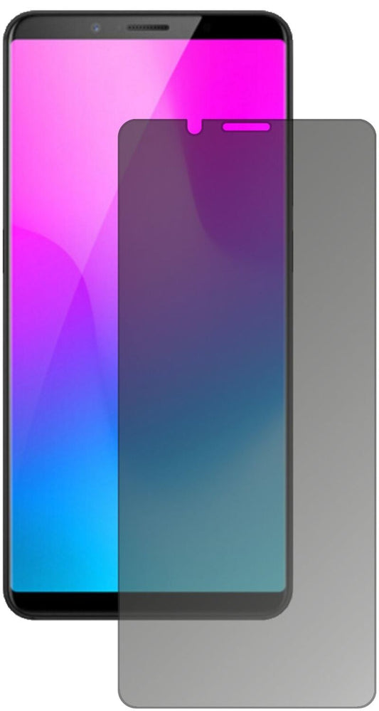 Blickschutzfolie von dipos passend für Nubia Z18 Mini, präziser Zuschnitt und blasenfrei montiert