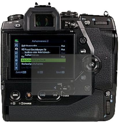 Blickschutzfolie von dipos passend für Olympus OM-D E-M1X, präziser Zuschnitt und blasenfrei montiert
