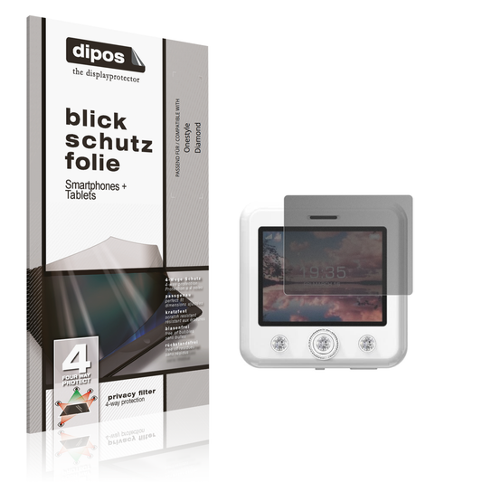 Blickschutzfolie von dipos passend für Onestyle Diamond, präziser Zuschnitt und blasenfrei montiert