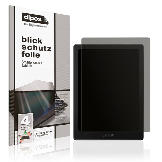 Blickschutzfolie von dipos passend für Onyx Boox Go 6, präziser Zuschnitt und blasenfrei montiert
