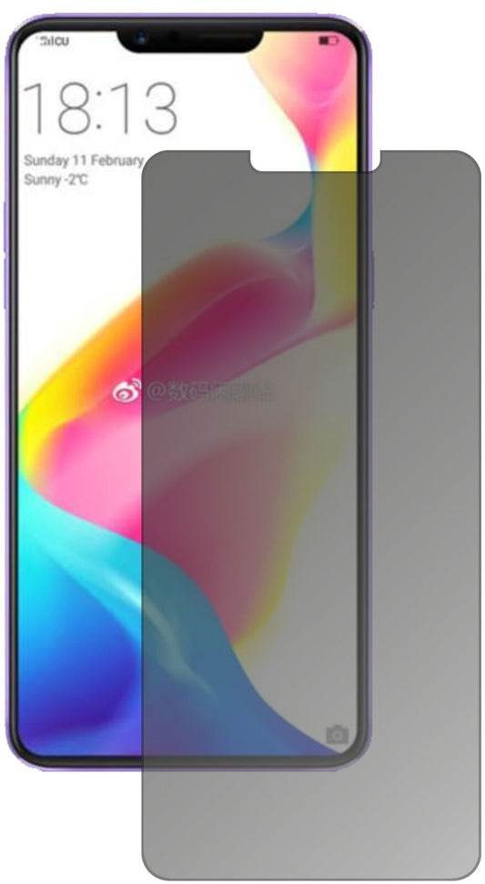 Blickschutzfolie von dipos passend für Oppo R15 Dream Mirror, präziser Zuschnitt und blasenfrei montiert