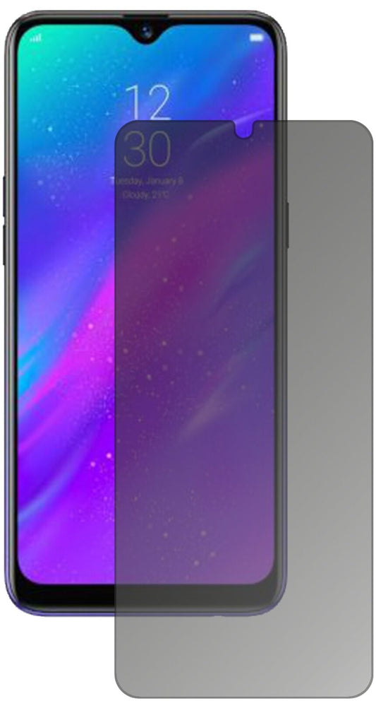 Blickschutzfolie von dipos passend für Oppo Realme 3 Pro, präziser Zuschnitt und blasenfrei montiert
