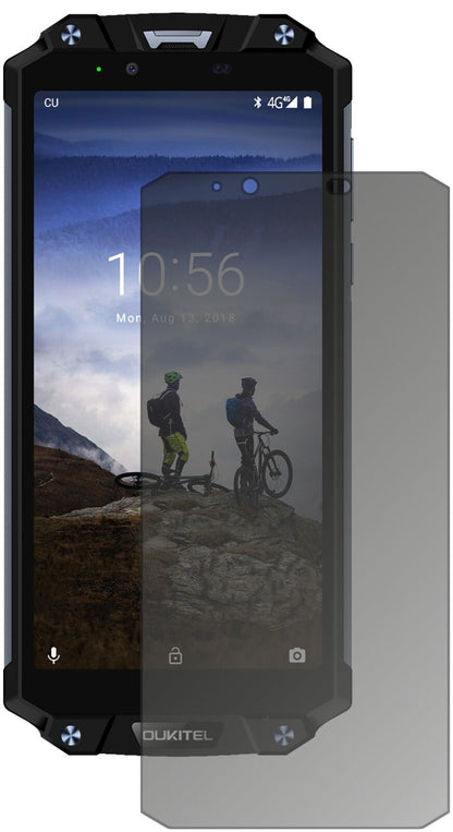 Blickschutzfolie von dipos passend für Oukitel WP2, präziser Zuschnitt und blasenfrei montiert