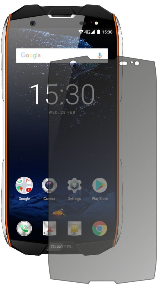 Blickschutzfolie von dipos passend für Oukitel WP5000, präziser Zuschnitt und blasenfrei montiert