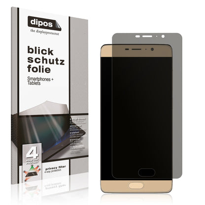 Blickschutzfolie von dipos passend für Panasonic Eluga A3 Pro, präziser Zuschnitt und blasenfrei montiert