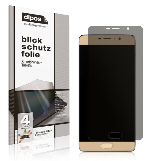 Blickschutzfolie von dipos passend für Panasonic Eluga A3 Pro, präziser Zuschnitt und blasenfrei montiert