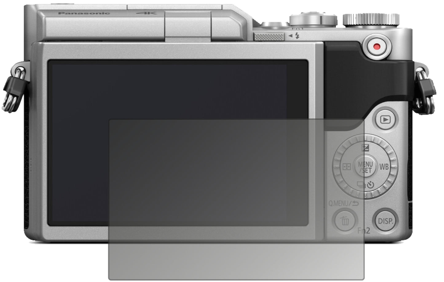 Blickschutzfolie von dipos passend für Panasonic Lumix DC-GX880, präziser Zuschnitt und blasenfrei montiert