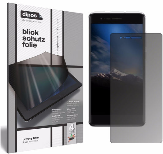 Blickschutzfolie von dipos passend für Phicomm Energy 4s, präziser Zuschnitt und blasenfrei montiert