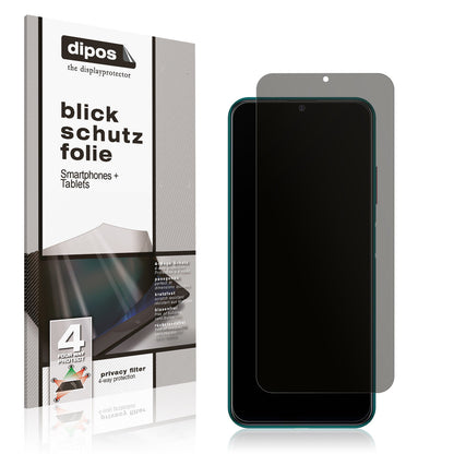 Blickschutzfolie von dipos passend für Philips S706, präziser Zuschnitt und blasenfrei montiert