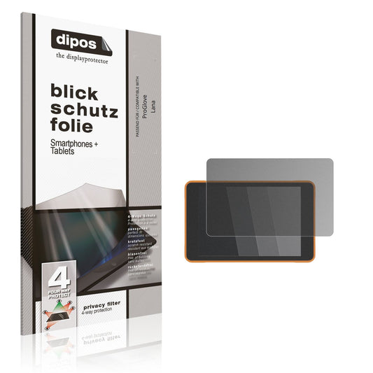 Blickschutzfolie von dipos passend für ProGlove Lana, präziser Zuschnitt und blasenfrei montiert