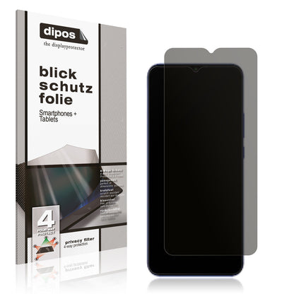 Blickschutzfolie von dipos passend für Ravoz Z3 lite, präziser Zuschnitt und blasenfrei montiert