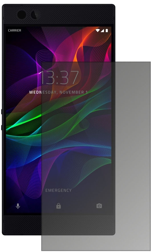 Blickschutzfolie von dipos passend für Razer Phone, präziser Zuschnitt und blasenfrei montiert