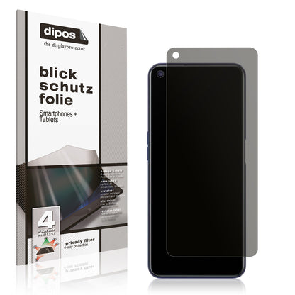 Blickschutzfolie von dipos passend für Realme 9 5G Speed, präziser Zuschnitt und blasenfrei montiert