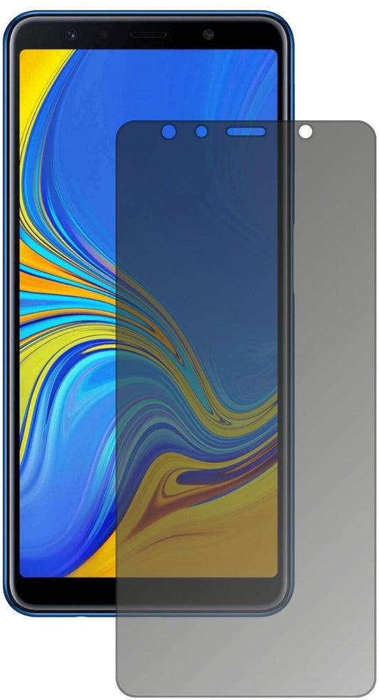 Blickschutzfolie von dipos passend für Samsung Galaxy A7 (2018), präziser Zuschnitt und blasenfrei montiert
