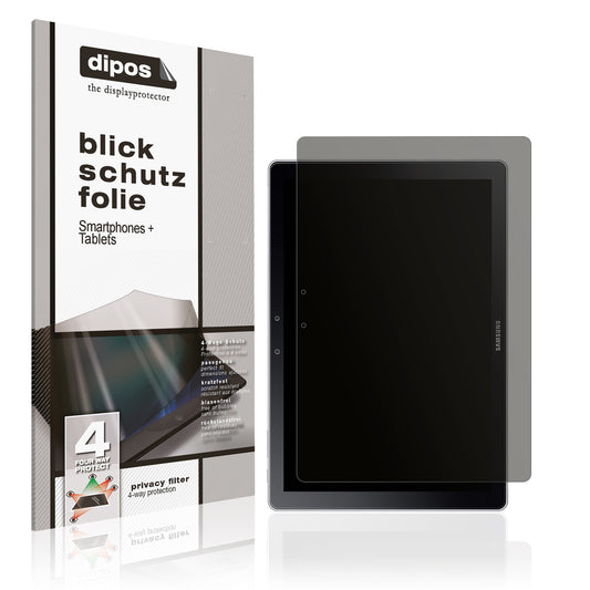 Blickschutzfolie von dipos passend für Samsung Galaxy Book 12 Zoll 1. Gen, präziser Zuschnitt und blasenfrei montiert
