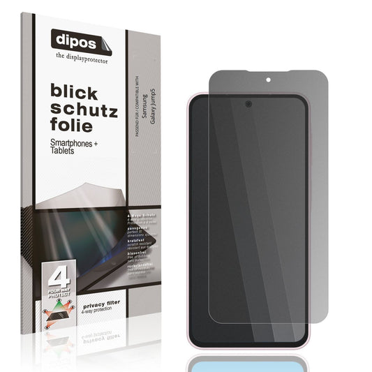 Blickschutzfolie von dipos passend für Samsung Galaxy Jump5, präziser Zuschnitt und blasenfrei montiert