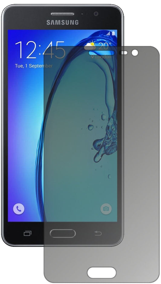 Blickschutzfolie von dipos passend für Samsung Galaxy On6, präziser Zuschnitt und blasenfrei montiert
