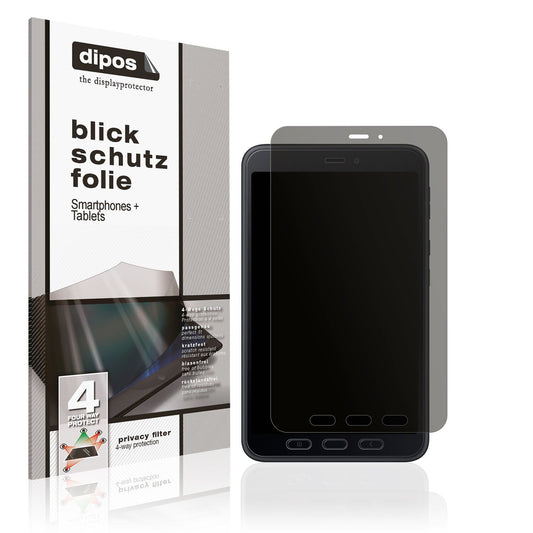 Blickschutzfolie von dipos passend für Samsung Galaxy Tab Active 5, präziser Zuschnitt und blasenfrei montiert
