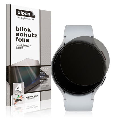 Blickschutzfolie von dipos passend für Samsung Galaxy Watch 6 47mm, präziser Zuschnitt und blasenfrei montiert