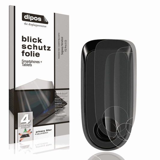 Blickschutzfolie von dipos passend für Segway Ninebot F2 Pro II D, präziser Zuschnitt und blasenfrei montiert