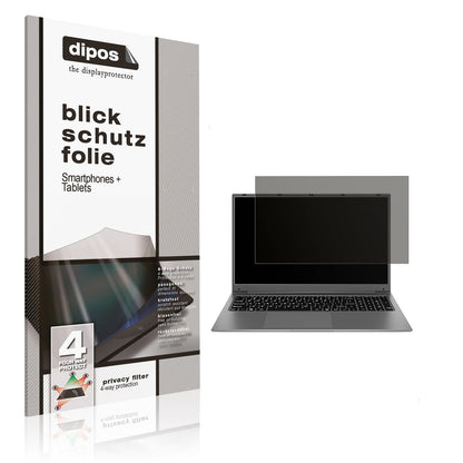 Blickschutzfolie von dipos passend für SGIN 17 Zoll 8GB RAM, präziser Zuschnitt und blasenfrei montiert