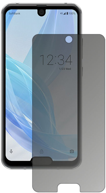 Blickschutzfolie von dipos passend für Sharp Aquos R2 Compact, präziser Zuschnitt und blasenfrei montiert