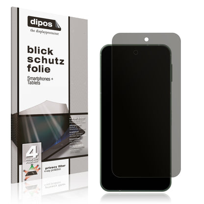 Blickschutzfolie von dipos passend für Sharp Aquos Sense 9, präziser Zuschnitt und blasenfrei montiert