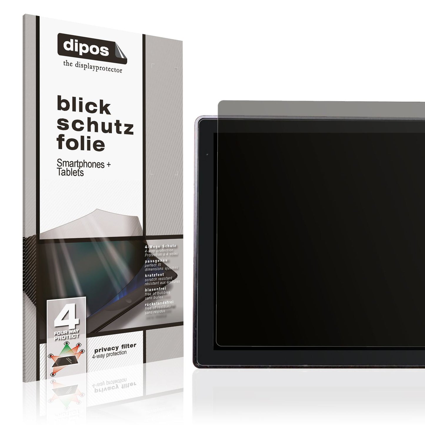 Blickschutzfolie von dipos passend für Shelly Wall Display, präziser Zuschnitt und blasenfrei montiert