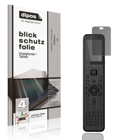 Blickschutzfolie von dipos passend für Sofabaton U3, präziser Zuschnitt und blasenfrei montiert