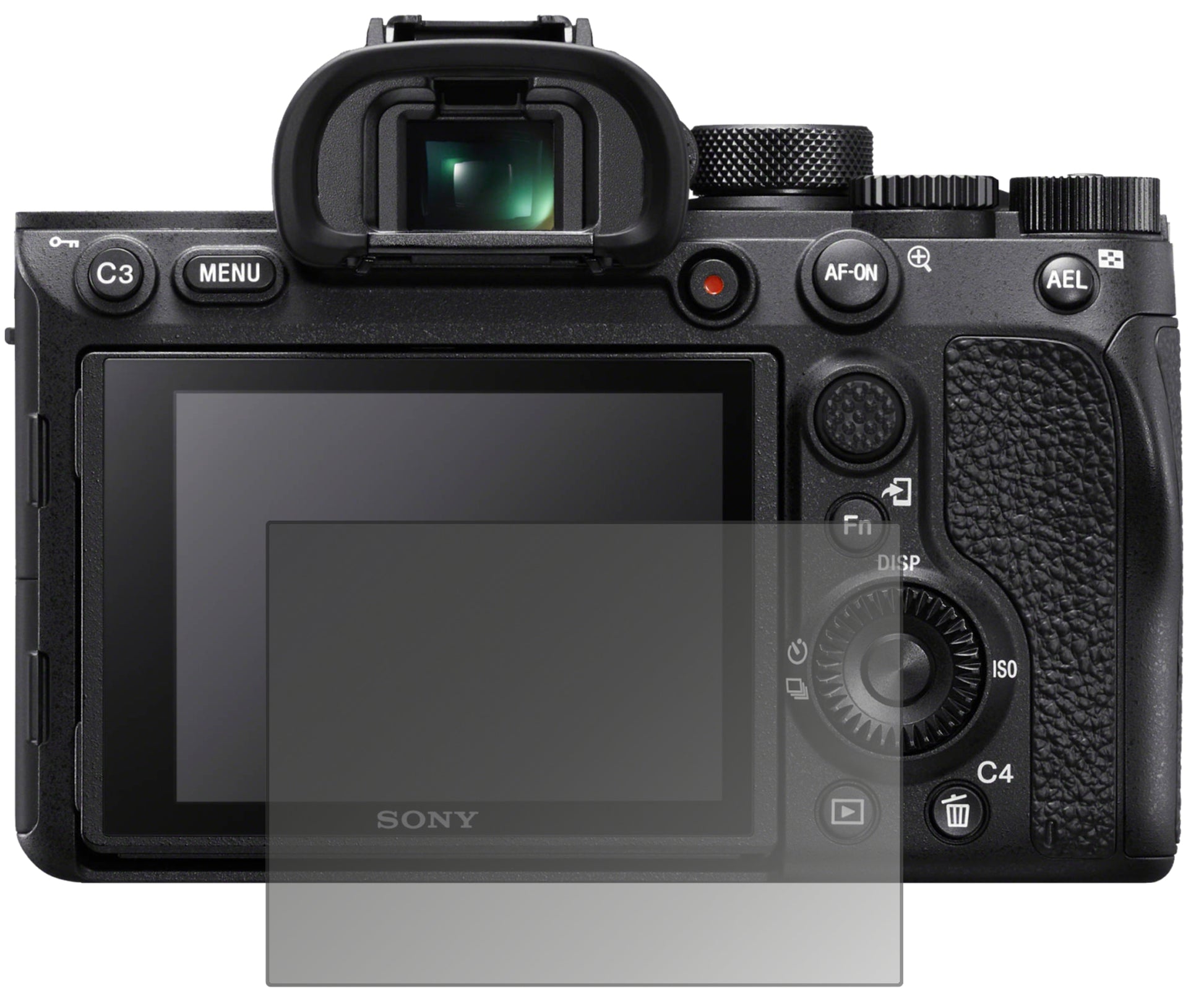 Blickschutzfolie von dipos passend für Sony A7R IV, präziser Zuschnitt und blasenfrei montiert