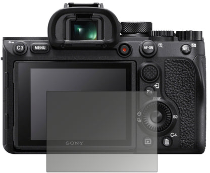 Blickschutzfolie von dipos passend für Sony A7R IV, präziser Zuschnitt und blasenfrei montiert