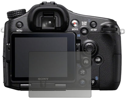 Blickschutzfolie von dipos passend für Sony Alpha 77 V, präziser Zuschnitt und blasenfrei montiert