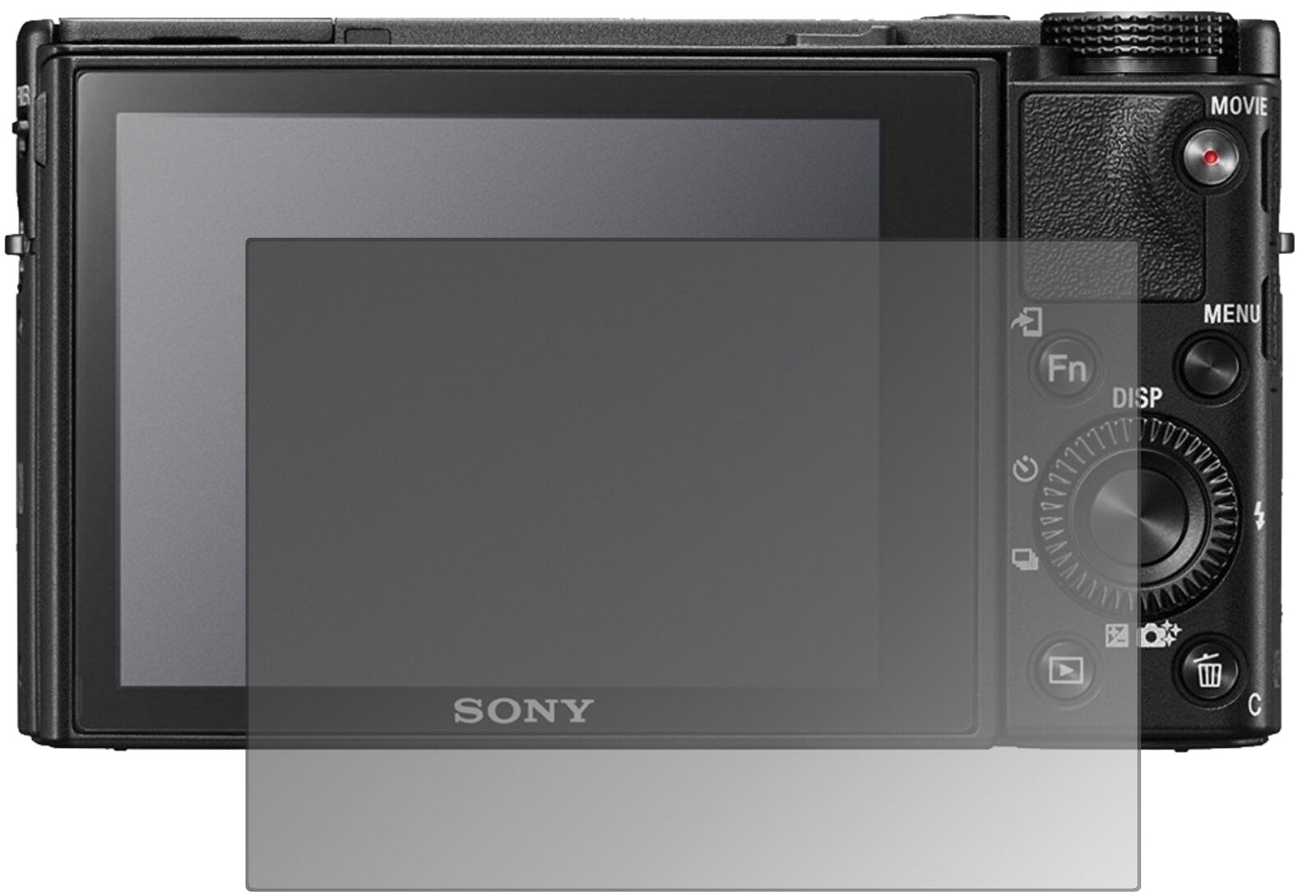 Blickschutzfolie von dipos passend für Sony Cyber-Shot DSC-RX 1R, präziser Zuschnitt und blasenfrei montiert