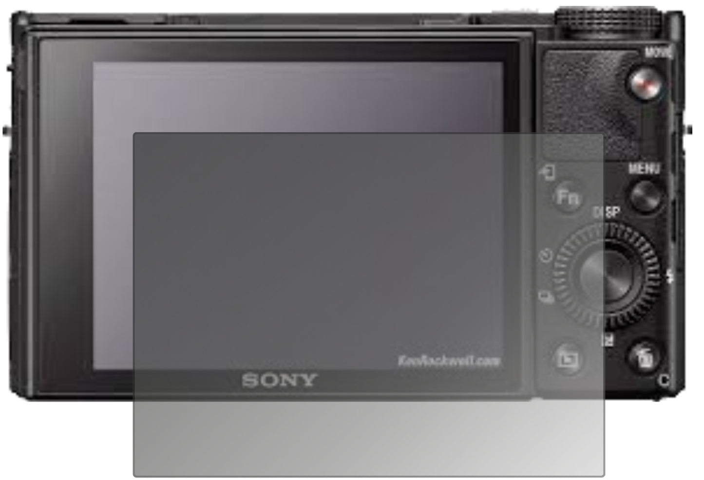 Blickschutzfolie von dipos passend für Sony RX100 VII, präziser Zuschnitt und blasenfrei montiert