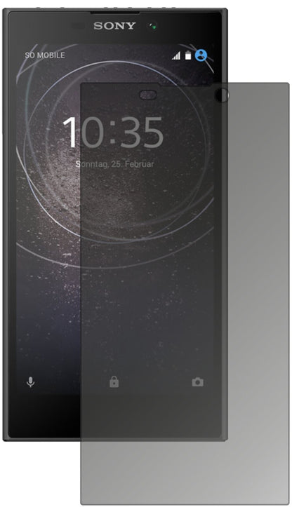 Blickschutzfolie von dipos passend für Sony Xperia L2, präziser Zuschnitt und blasenfrei montiert