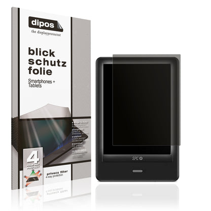 Blickschutzfolie von dipos passend für SPC Light 2, präziser Zuschnitt und blasenfrei montiert