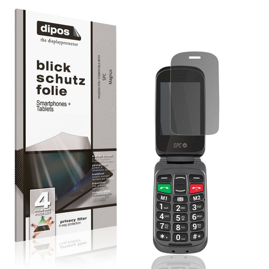 Blickschutzfolie von dipos passend für SPC Magnus, präziser Zuschnitt und blasenfrei montiert