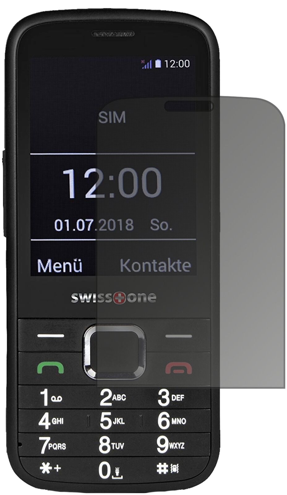 Blickschutzfolie von dipos passend für Swisstone BBM 570, präziser Zuschnitt und blasenfrei montiert