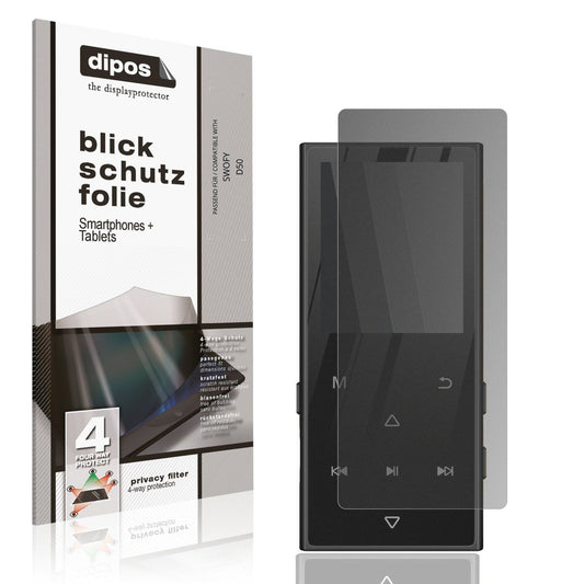 Blickschutzfolie von dipos passend für SWOFY D50, präziser Zuschnitt und blasenfrei montiert
