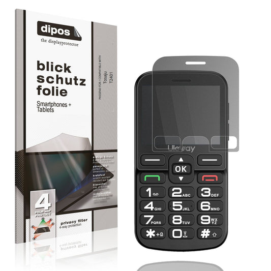 Blickschutzfolie von dipos passend für Tosaju T2401, präziser Zuschnitt und blasenfrei montiert