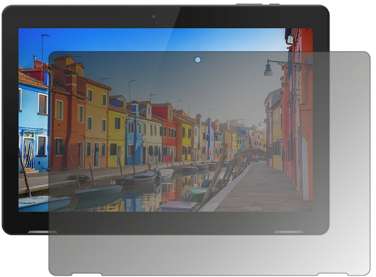 Blickschutzfolie von dipos passend für TrekStor Surftab B10, präziser Zuschnitt und blasenfrei montiert