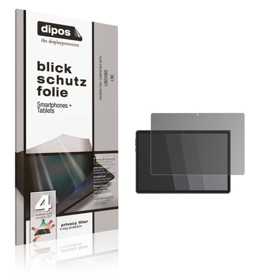 Blickschutzfolie von dipos passend für UBDXBD L90, präziser Zuschnitt und blasenfrei montiert