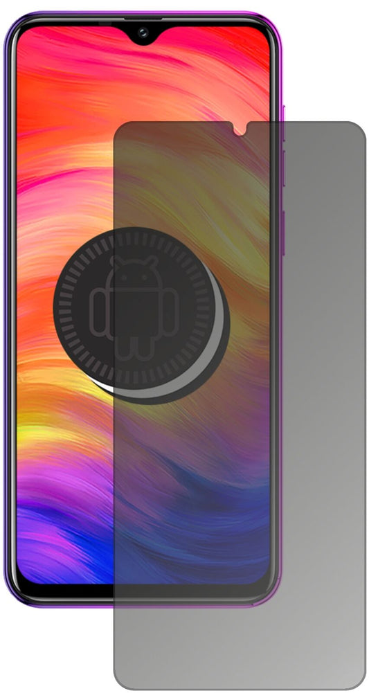Blickschutzfolie von dipos passend für Ulefone Note 7, präziser Zuschnitt und blasenfrei montiert