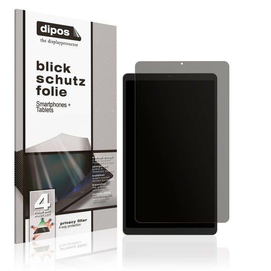Blickschutzfolie von dipos passend für Ulefone Tab A9 Pro, präziser Zuschnitt und blasenfrei montiert